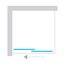 Kabina walk-in SMART GUNMETAL BRUSHED 150x200 szkło 8 mm NEW TRENDY EXK-7946