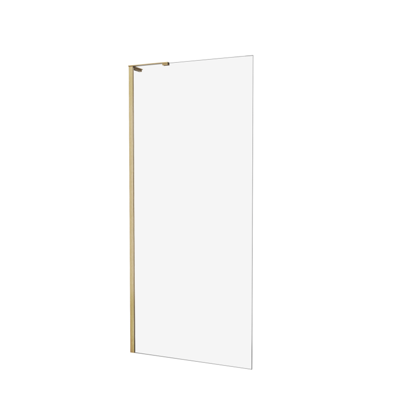 Kabina walk-in NESTA GOLD BRUSHED 80x200 szkło 8 mm NEW TRENDY K-1739-WL