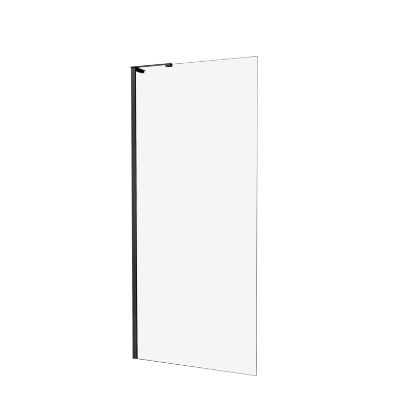 Kabina walk-in NESTA BLACK 90x200 szkło 8 mm NEW TRENDY K-1724-WL