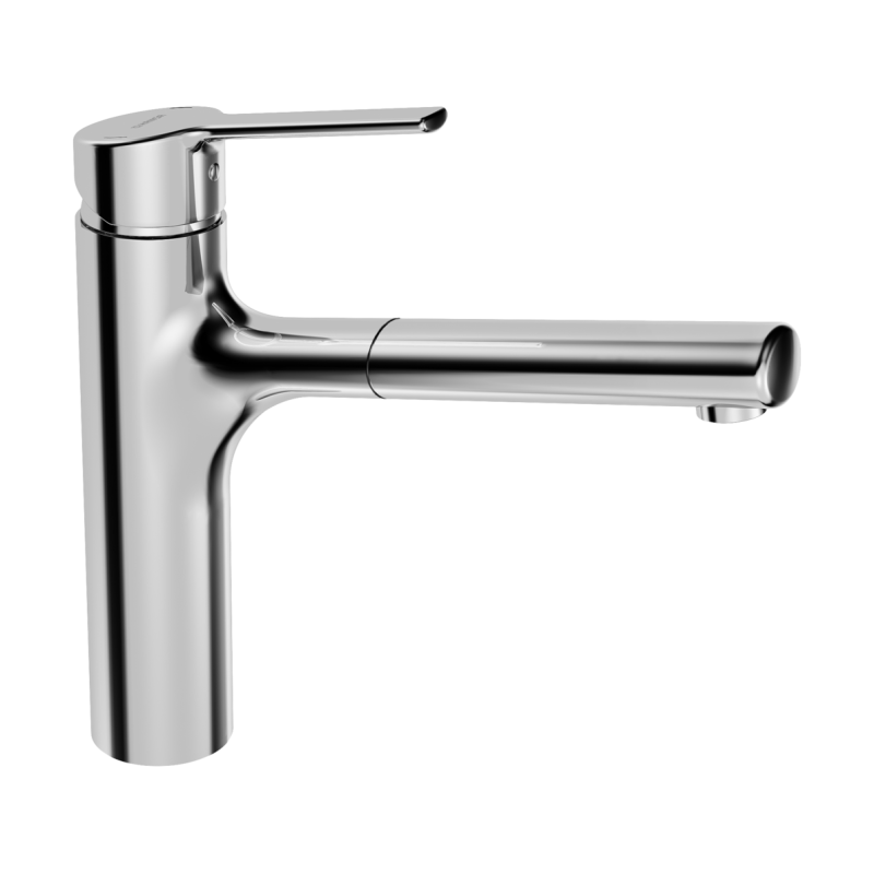 Bateria kuchenna 1-otworowa chrom jednouchwytowa HANSARONDA Comfort HANSA 3342273