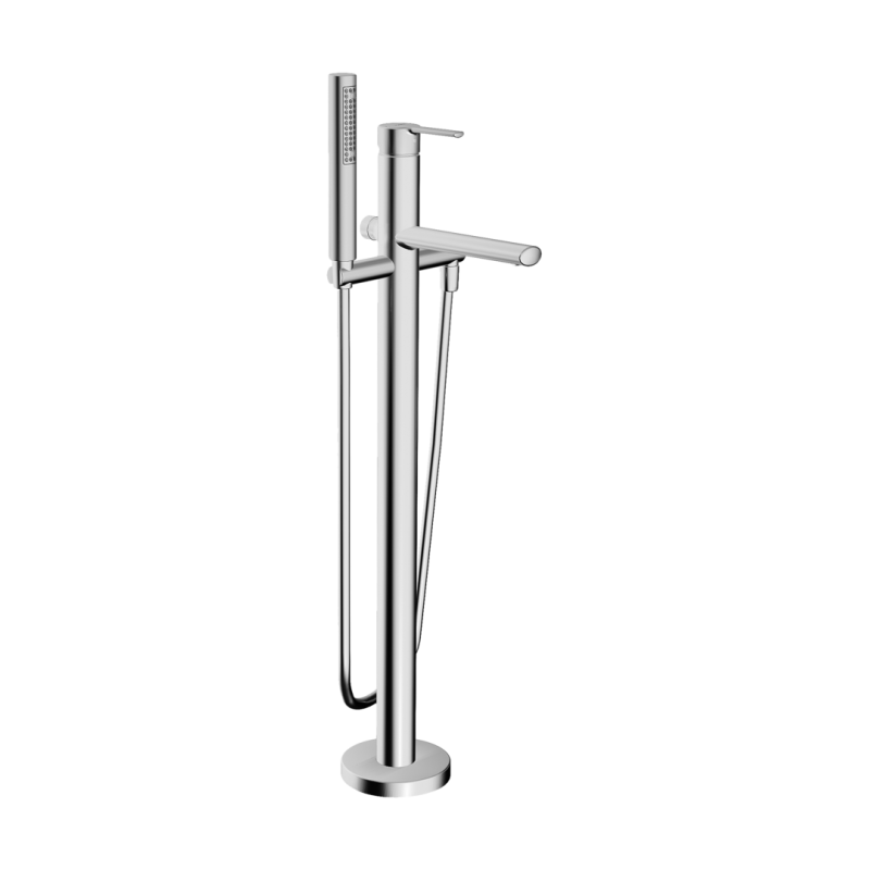 Bateria wannowa z natryskiem, podłogowa 1-otworowa chrom jednouchwytowa HANSARONDA HANSA 3422073