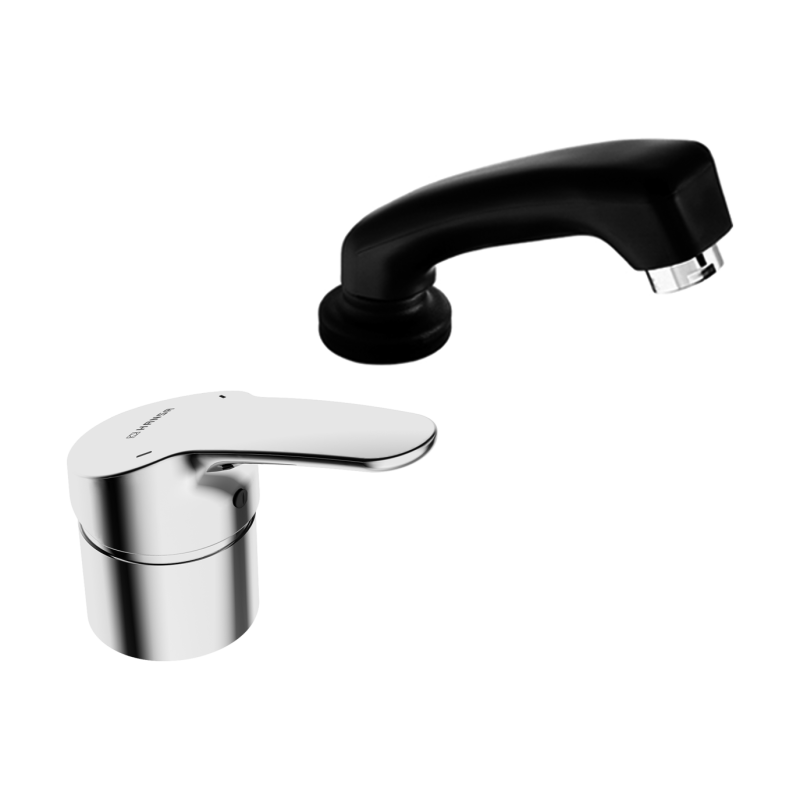 Bateria fryzjerska 2-otworowa chrom jednouchwytowa HANSAMIX HANSA 1262183