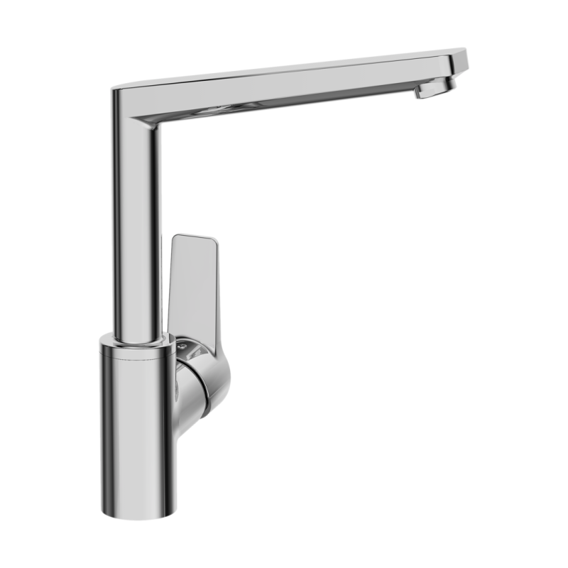 Bateria kuchenna 1-otworowa chrom boczna dźwignia HANSATWIST Protec HANSA 9202203