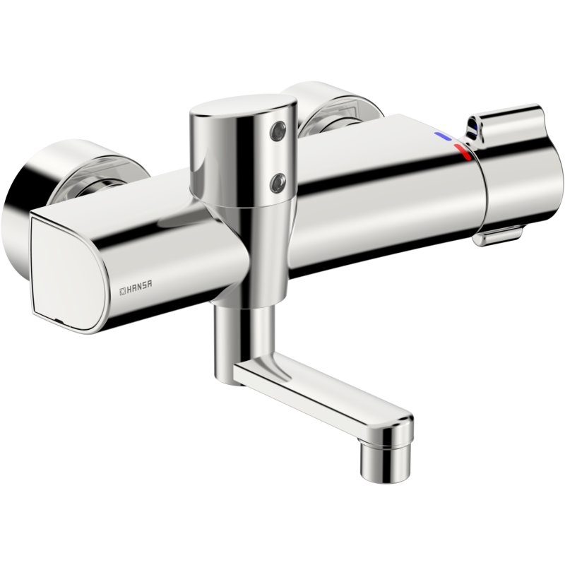 Bateria umywalkowa, 6 v, bluetooth chrom termostatyczna, bezdotykowa, zasilanie bateryjne HANSACLINICA Safety HANSA 8866201