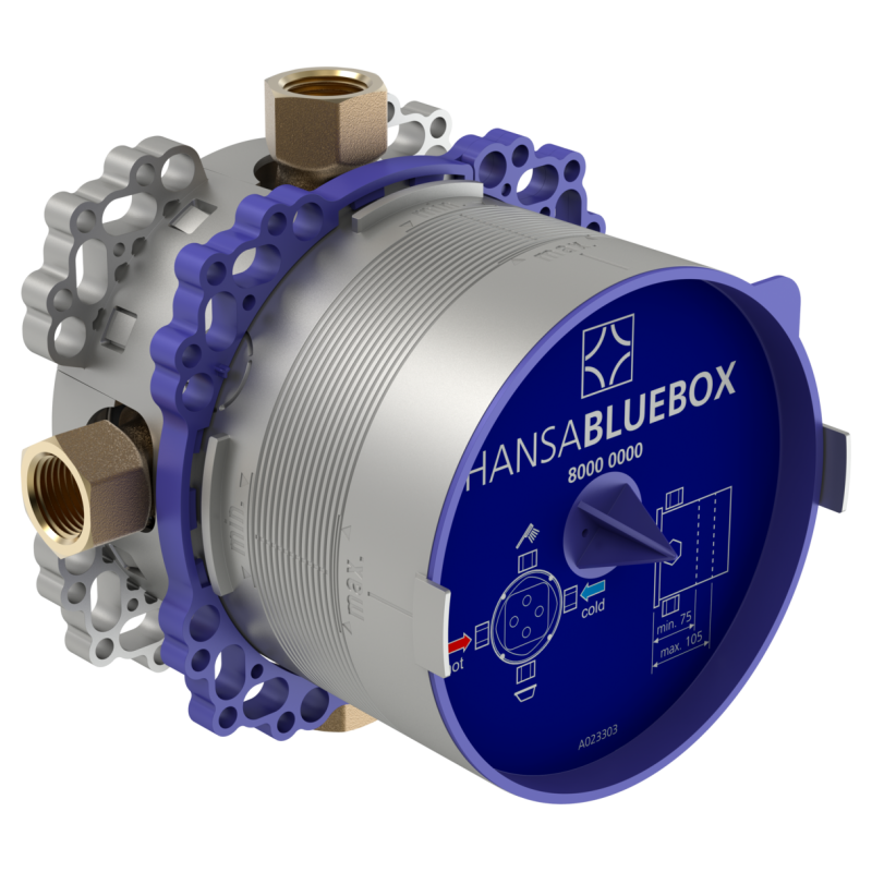 Korpus baterii wannowo-natryskowej, g1/2 podtynkowy HANSABLUEBOX HANSA 80000000