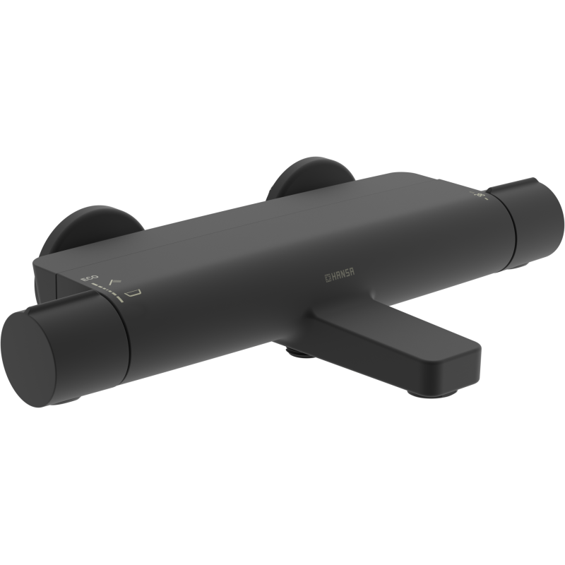 Bateria wannowo-natryskowa czarny matowy termostatyczna HANSAOPTIMA HANSA 6513220133