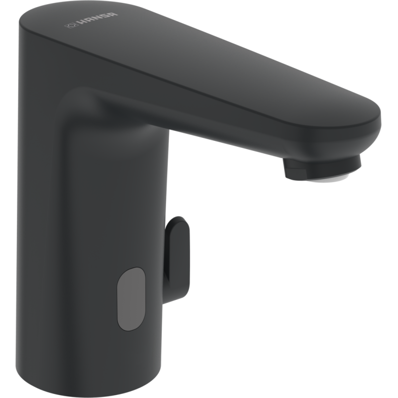 Bateria umywalkowa, 230/9 v, BT , 1-otw. czarny matowy bezdotykowa, zasilacz w komplecie HANSAELECTRA Safety HANSA 9110200933