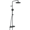 Bateria natryskowa z deszczownicą czarny matowy termostatyczna HANSAMICRA HANSA 4435013033
