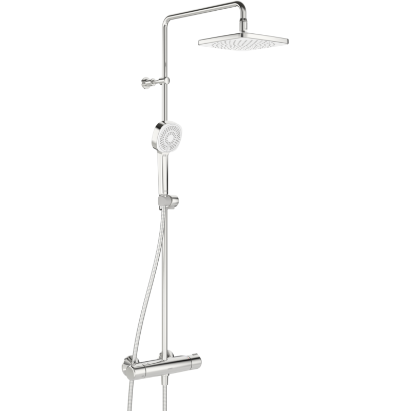 Bateria natryskowa z deszczownicą chrom termostatyczna HANSAMICRA STYLE HANSA 44350230