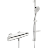 Bateria natryskowa z prysznicem chrom termostatyczna HANSAOPTIMA HANSA 481303310009