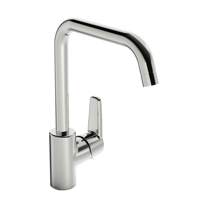 Bateria kuchenna 1-otworowa chrom boczna dźwignia HANSAPOLO HANSA 51562293