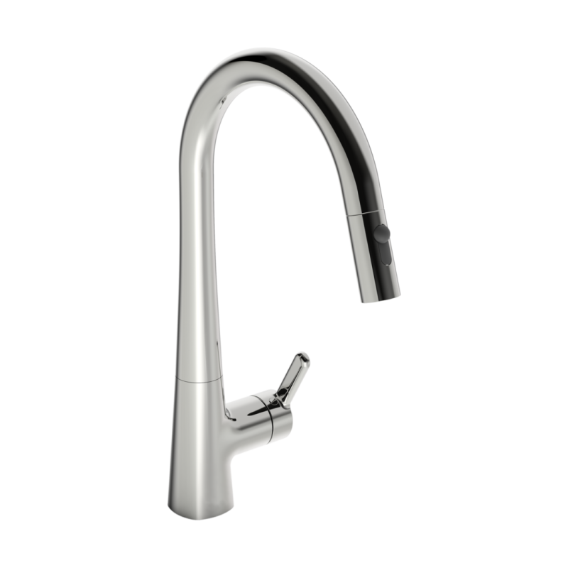 Bateria kuchenna 1-otworowa chrom boczna dźwignia HANSADESIGNO STYLE Comfort HANSA 51362283