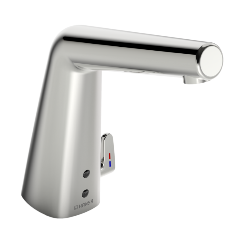Bateria umywalkowa, 9/12 v, bluetooth 1-otworowa chrom bezdotykowa, zasilacz w komplecie HANSADESIGNO STYLE HANSA 51792221