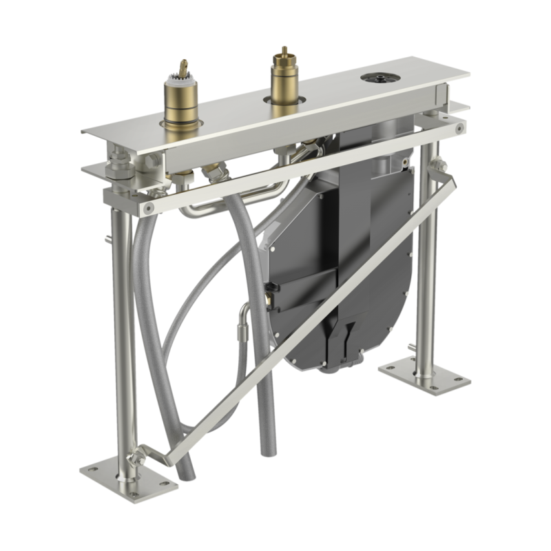 Korpus baterii wannowo-natryskowej 3-otworowa chrom podtynkowy HANSACOMPACT HANSA 53010300