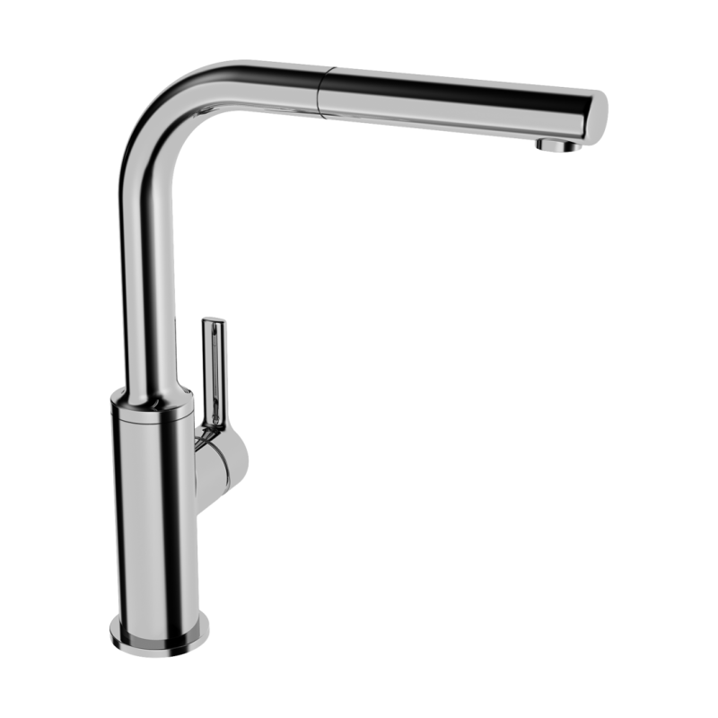 Bateria kuchenna 1-otworowa chrom boczna dźwignia HANSARONDA Comfort HANSA 54912273