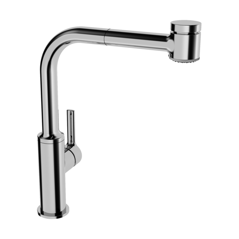 Bateria kuchenna 1-otworowa chrom boczna dźwignia HANSARONDA Comfort HANSA 54912283