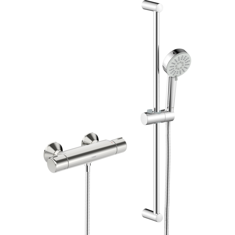 Bateria natryskowa z prysznicem chrom termostatyczna HANSABASIC HANSA 55150131