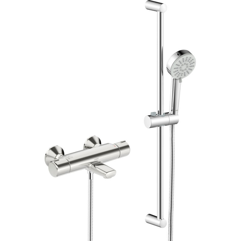 Bateria wannowo-natryskowa z prysznicem chrom termostatyczna HANSABASIC HANSA 55162131