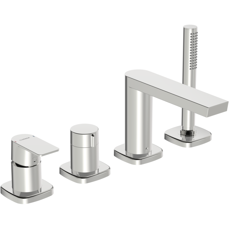 Element natynkowy baterii wannowo-natryskowej 4-otworowa chrom jednouchwytowa HANSASTELA HANSA 57302173