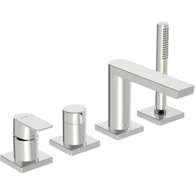 Element natynkowy baterii wannowo-natryskowej 4-otworowa chrom jednouchwytowa HANSASTELA HANSA 57302473