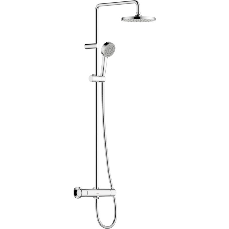Bateria natryskowa z deszczownicą chrom termostatyczna HANSABASIC HANSA 55350110