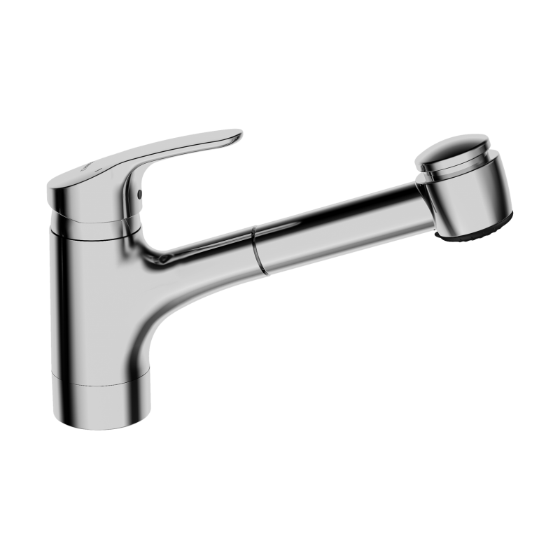 Bateria kuchenna, niskociśnieniowa 1-otworowa chrom jednouchwytowa HANSAMIX Comfort HANSA 1361183