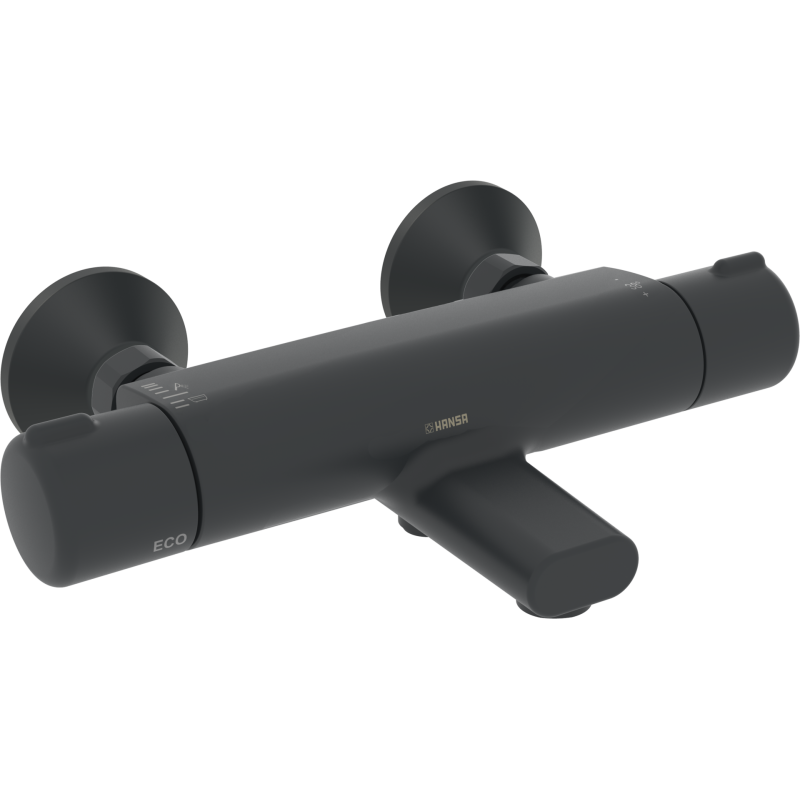Bateria wannowo-natryskowa czarny matowy termostatyczna HANSAMICRA Eco HANSA 5816217133