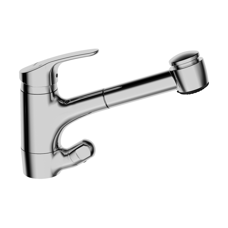 Bateria kuchenna z zaworem do zmywarki 1-otworowa chrom jednouchwytowa HANSAMIX Comfort HANSA 1392183