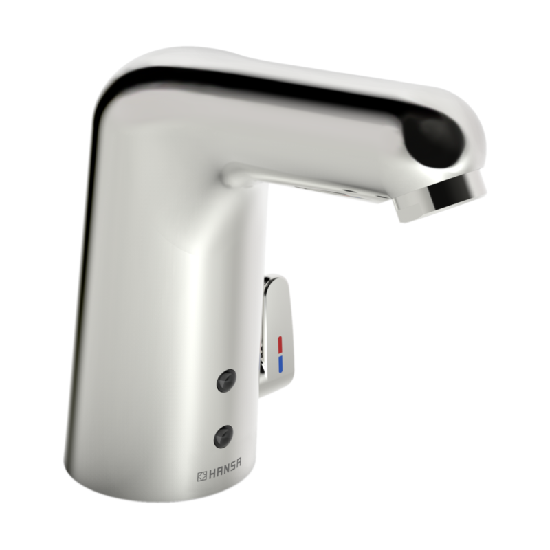 Bateria umywalkowa, 6 v, bluetooth 1-otworowa chrom bezdotykowa, zasilanie bateryjne HANSAMEDIPRO Protec HANSA 5672119