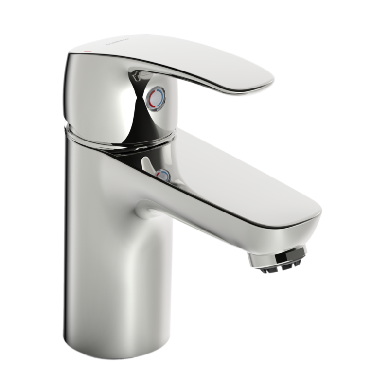 Bateria umywalkowa, niskociśnieniowa 1-otworowa chrom jednouchwytowa HANSAPINTO HANSA 45341183