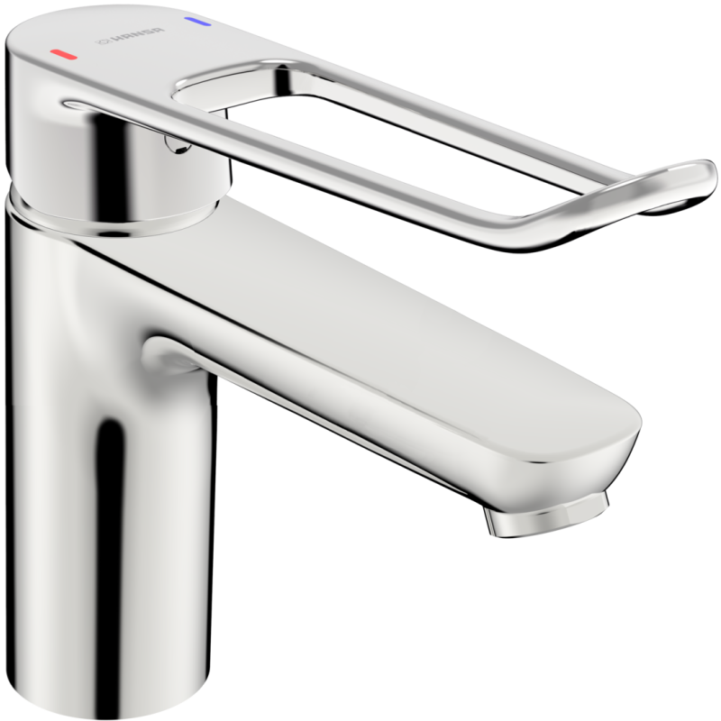 Bateria umywalkowa 1-otworowa chrom jednouchwytowa HANSACLINICA HANSA 45232185