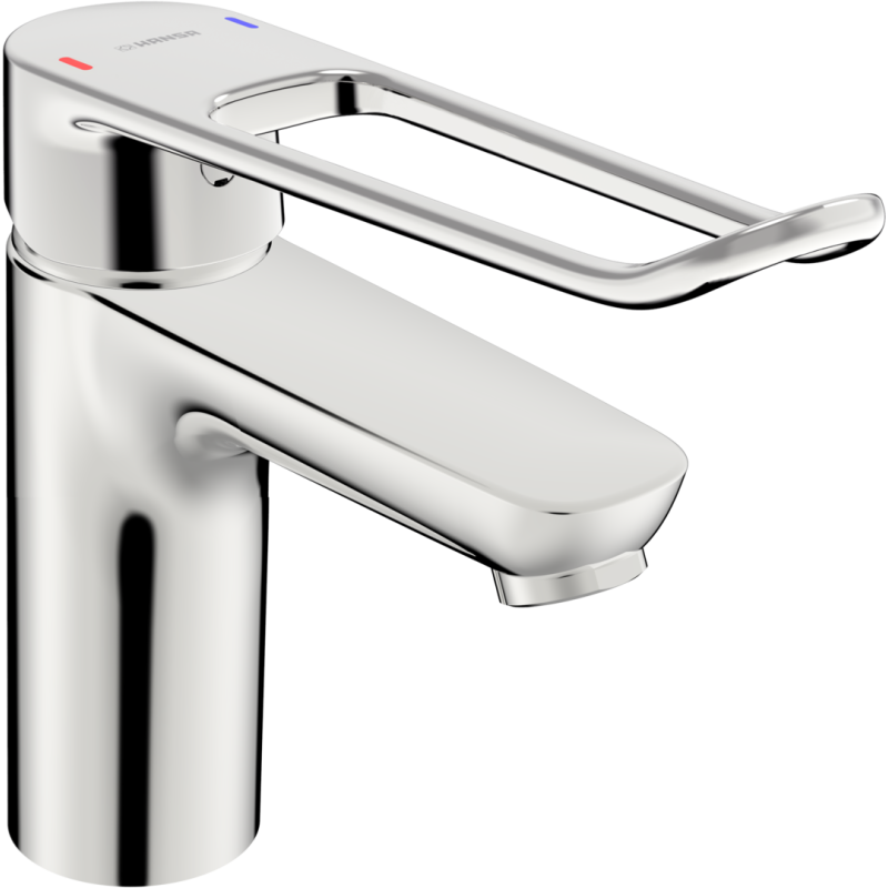 Bateria umywalkowa 1-otworowa chrom jednouchwytowa HANSACLINICA HANSA 45022185