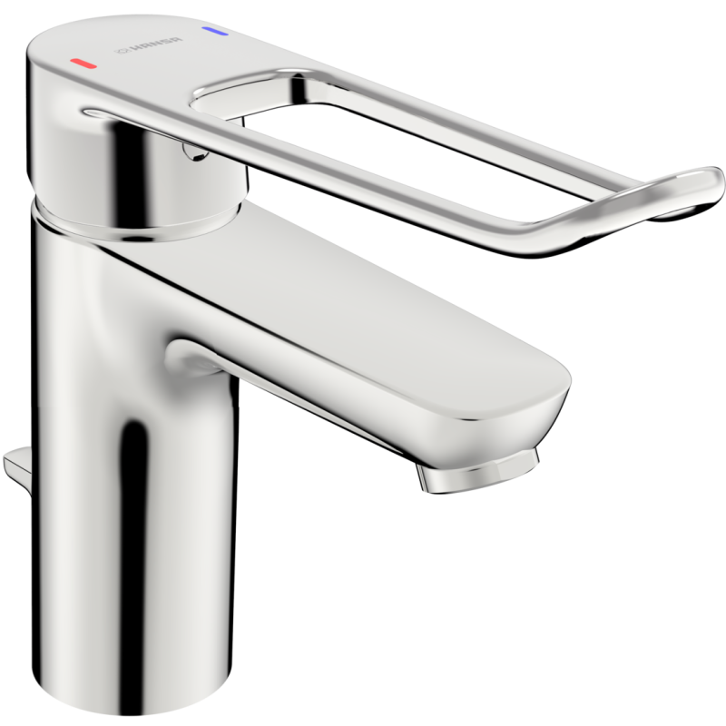 Bateria umywalkowa 1-otworowa chrom jednouchwytowa HANSACLINICA HANSA 45012185
