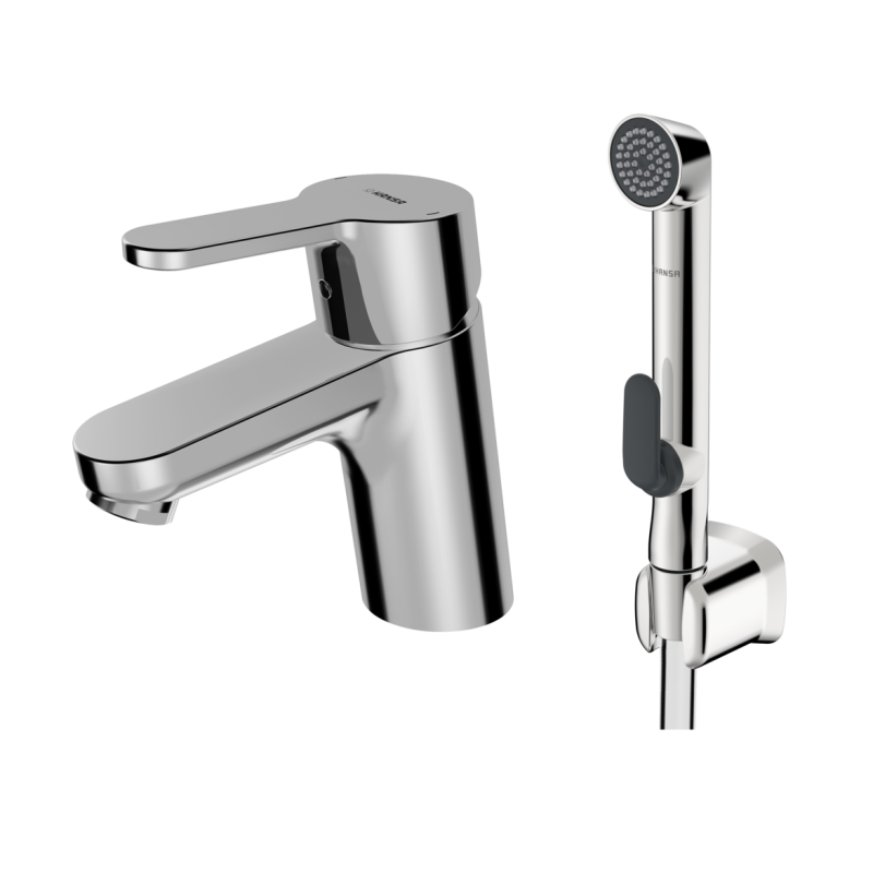 Bateria umywalkowa 1-otworowa chrom jednouchwytowa, bidetta HANSAPRIMO HANSA 49462203