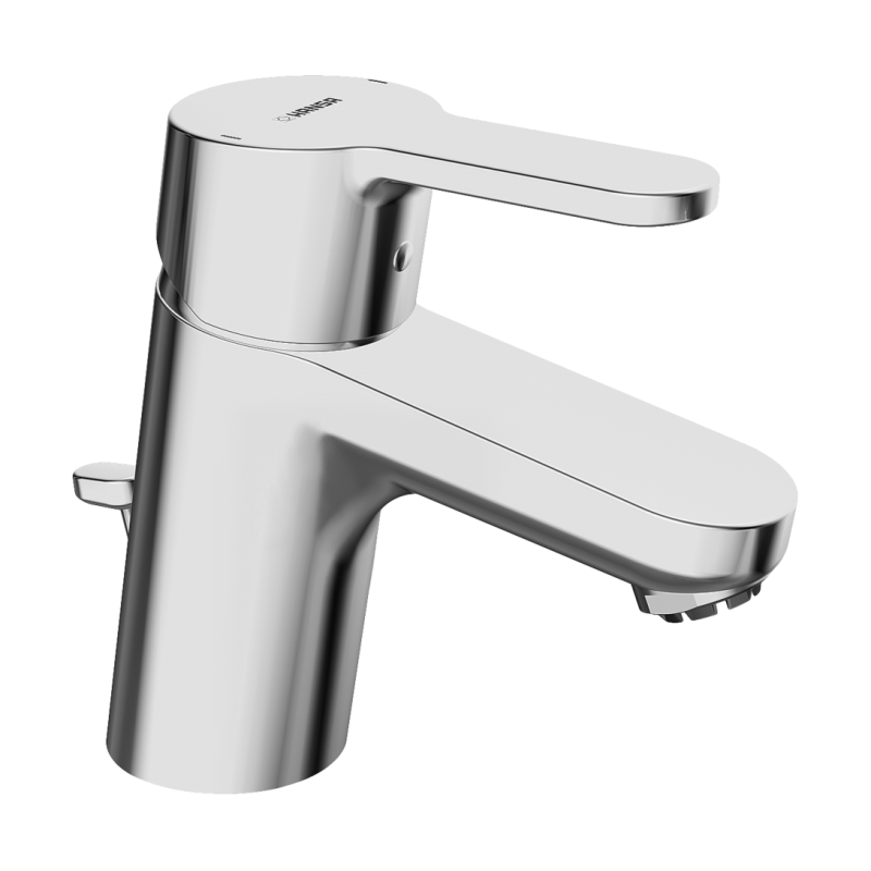 Bateria umywalkowa, niskociśnieniowa 1-otworowa chrom jednouchwytowa HANSAPRIMO HANSA 49571103