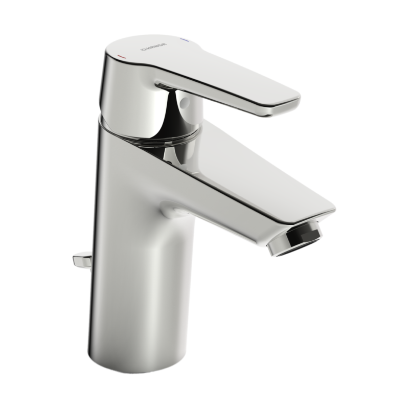 Bateria umywalkowa, niskociśnieniowa 1-otworowa chrom jednouchwytowa HANSAPOLO HANSA 51531193