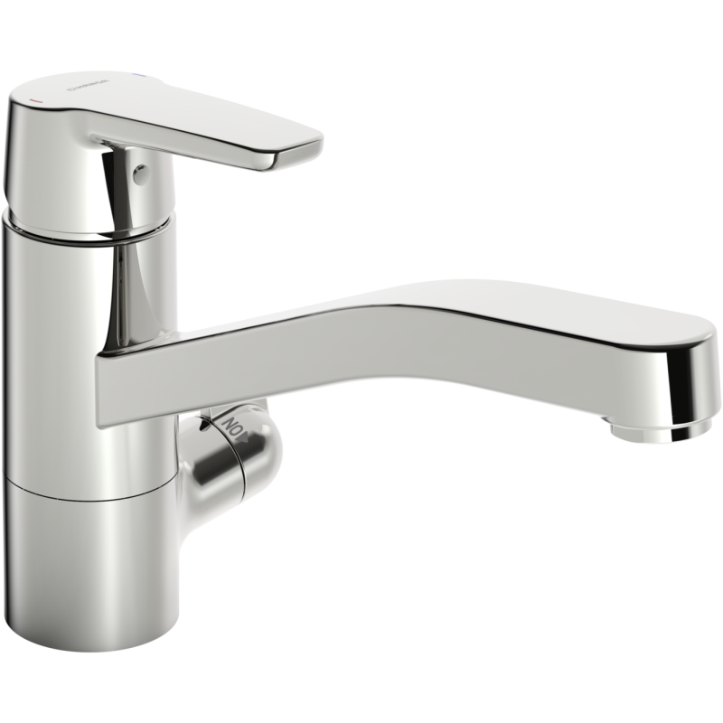 Bateria kuchenna z zaworem do zmywarki 1-otworowa chrom jednouchwytowa HANSAPOLO HANSA 52662293