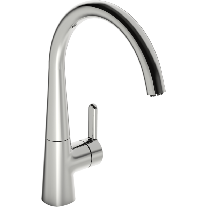 Bateria kuchenna, niskociśnieniowa 1-otworowa chrom boczna dźwignia HANSADESIGNO STYLE HANSA 51021183