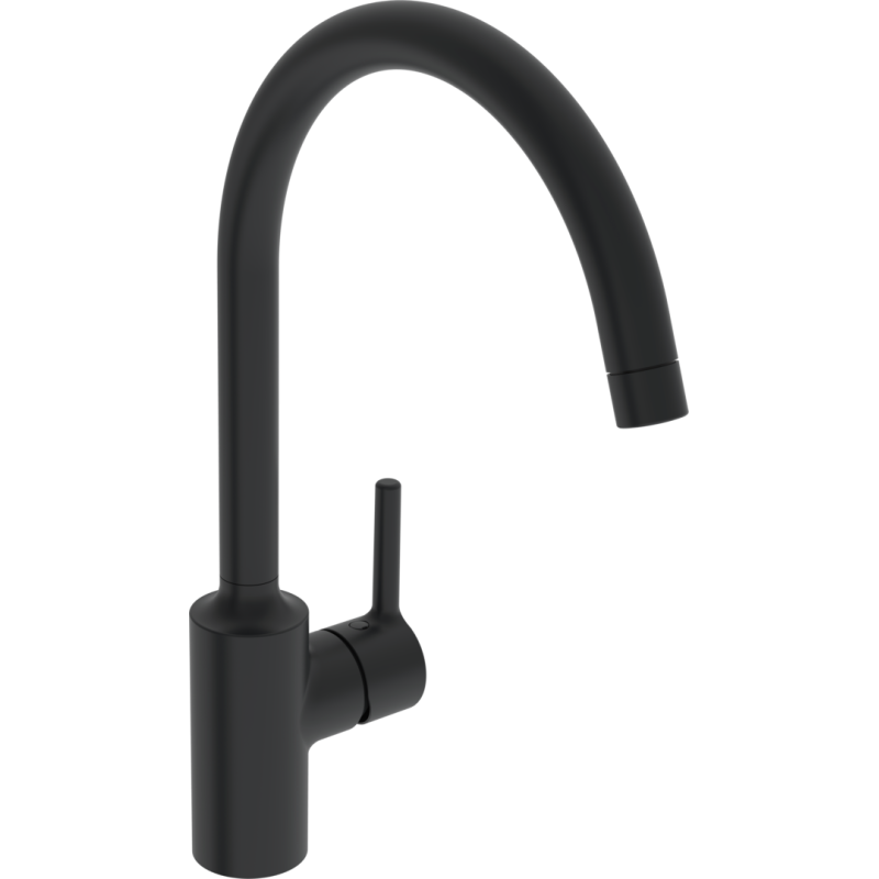 Bateria kuchenna, niskociśnieniowa czarny matowy boczna dźwignia HANSAVANTIS HANSA 5222116733