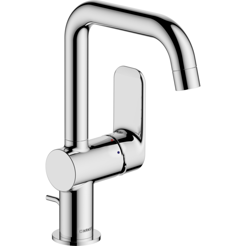 Bateria umywalkowa 1-otworowa chrom boczna dźwignia HANSABASIC HANSA 55552243
