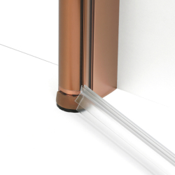 Drzwi wnękowe NEW SOLEO COPPER BRUSHED 90x195 szkło 6 mm NEW TRENDY D-0521A-WK