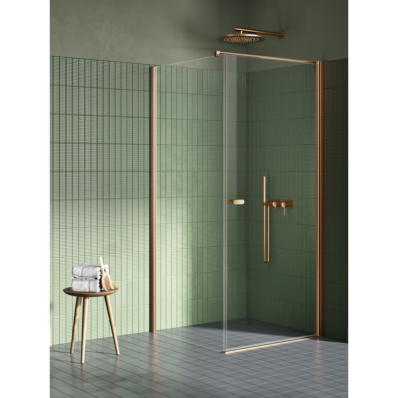 Kabina prysznicowa NEW SOLEO COPPER BRUSHED 90x120x195 szkło 6 mm NEW TRENDY K-1976-WP