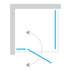 Kabina prysznicowa NEW SOLEO COPPER BRUSHED 120x80x195 szkło 6 mm NEW TRENDY K-2002