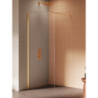 Kabina walk-in NEW SOLEO GOLD BRUSHED 100x195 szkło 6 mm NEW TRENDY K-4318-WP