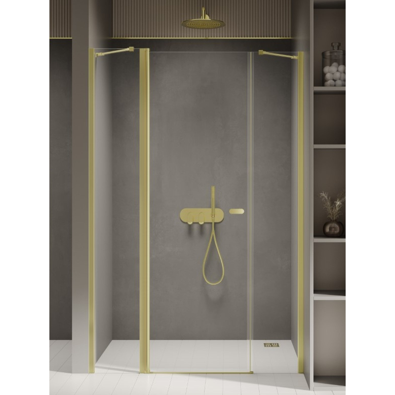 Drzwi wnękowe NEW SOLEO LIGHT GOLD 140x195 szkło 6 mm NEW TRENDY D-0960A