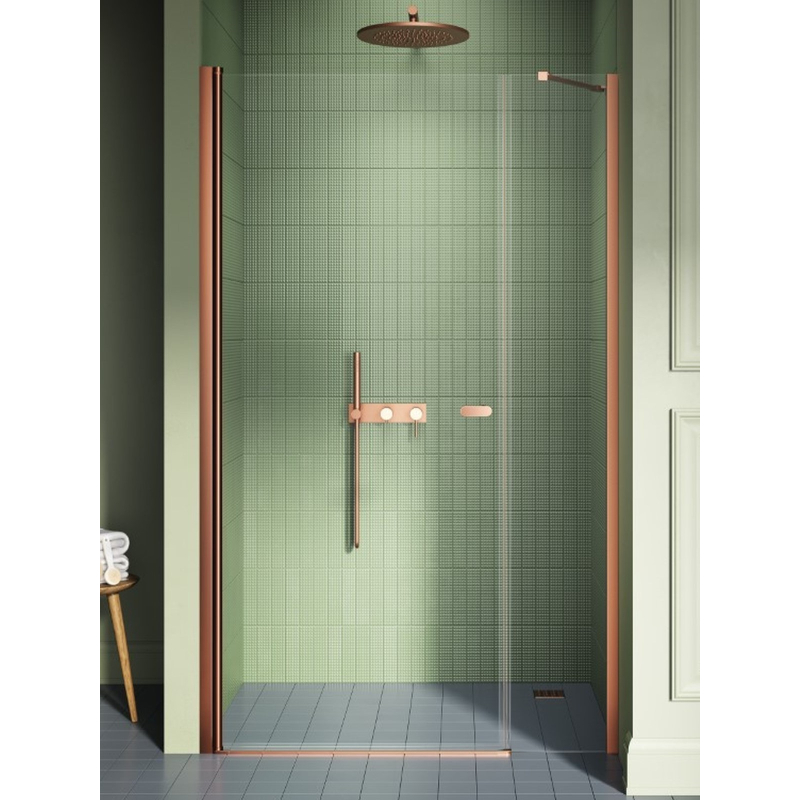Drzwi wnękowe NEW SOLEO COPPER BRUSHED 140x195 szkło 6 mm NEW TRENDY D-0994A