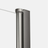 Drzwi wnękowe NEW SOLEO GUNMETAL BRUSHED 80x195 szkło 6 mm NEW TRENDY D-0842A-WK