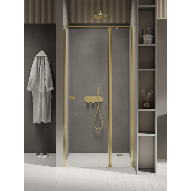 Drzwi wnękowe NEW SOLEO LIGHT GOLD 80x195 szkło 6 mm NEW TRENDY D-0838A-WK