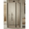 Drzwi wnękowe NEW SOLEO GUNMETAL BRUSHED 80x195 szkło 6 mm NEW TRENDY D-0842A
