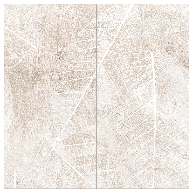 Obraz gresowy 2-elementowy Clarity leaves A 119,8x119,8 GAT.1 (P.62809)